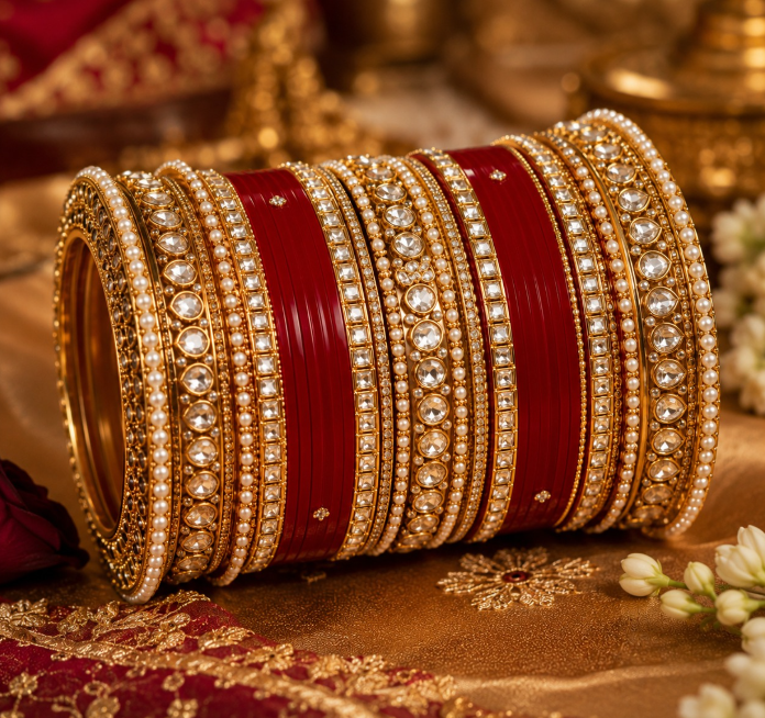 Baby Pink Lac Bangles